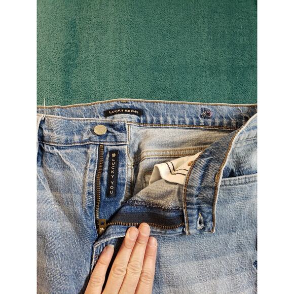 Lucky Brand Jeans Sz 10 Womens Blue Stretch Pants Ladies Mid Rise Boyfriend - Picture 6 of 14